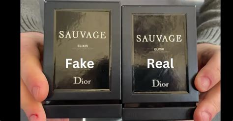 Original Vs Fake Dior Sauvage Elixir 